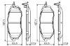 Brake Pad Set, disc brake FORESTER (SJ), OUTBACK (BS)