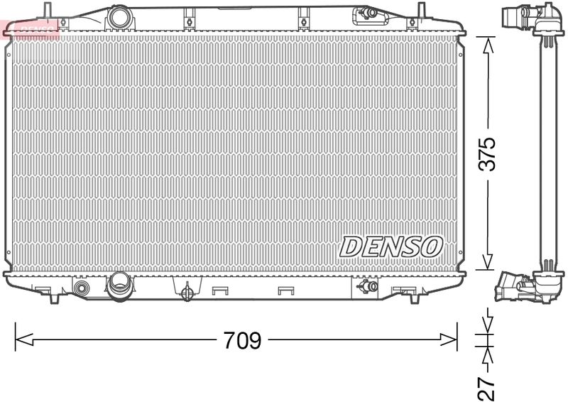 Radiator, engine cooling -