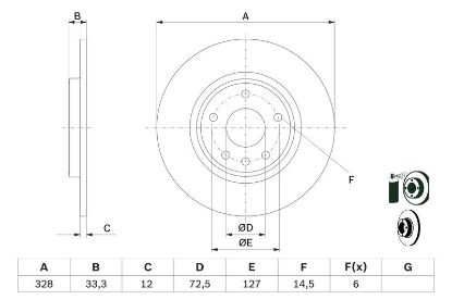 Brake Disc CHRYSLER - K04779713AA