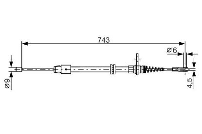 Cable Pull, parking brake MERCEDES-BENZ - 212 420 01 85