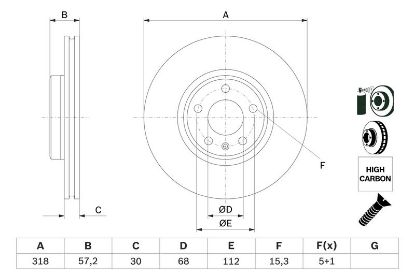 Brake Disc VAG - 8W0 615 301AA