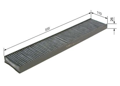 Filter, cabin air VAG - 7M3 819 644 A