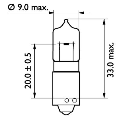 Bulb, direction indicator H21W BAY9S