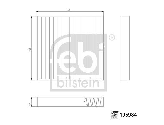 Filter, cabin air SUZUKI 95860-M81RB0