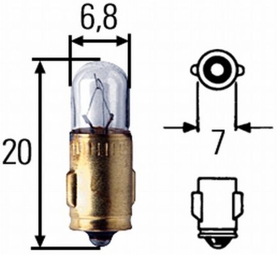 Bulb, interior light N 017 722 2 - ST