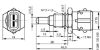 Sensor, coolant temperature 040 906 161 4 VW