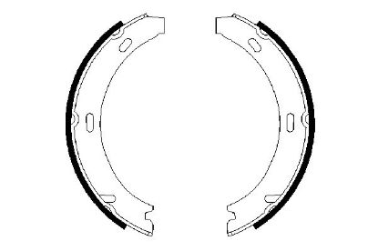 Brake Shoe Set, parking brake -