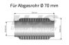 Flex Hose, exhaust system 70,5mm x 234mm
