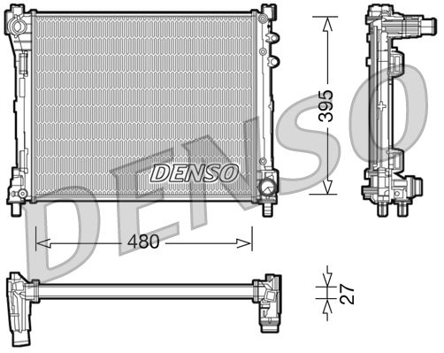 Radiator, engine cooling -