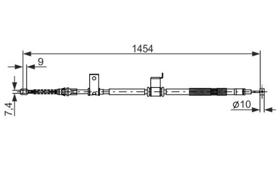 Cable Pull, parking brake -