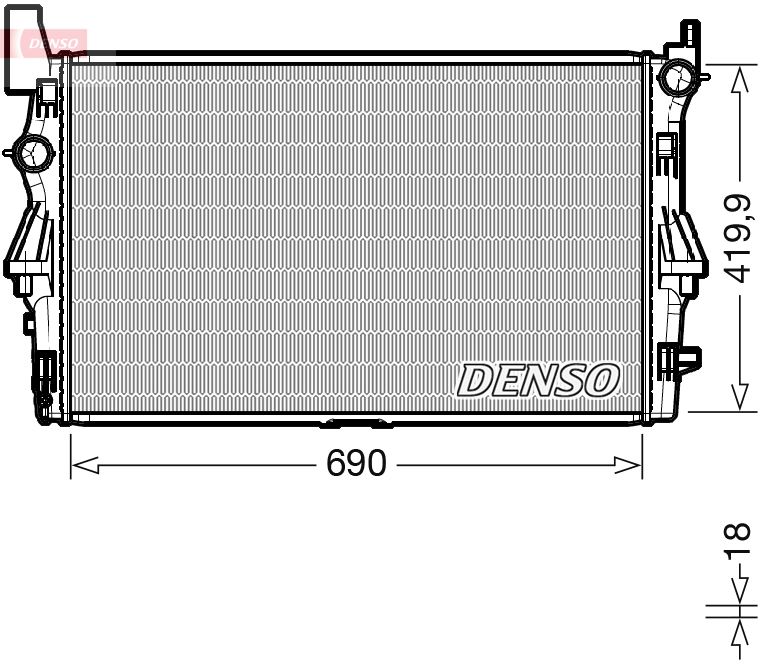 Radiator, engine cooling -