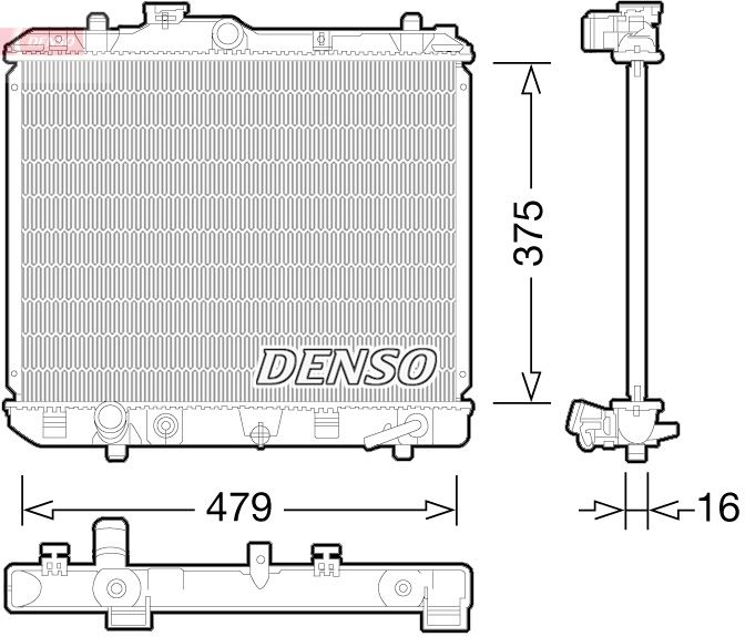 Radiator, engine cooling -