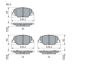 Brake Pad Set, disc brake GENERAL MOTORS - 84124408