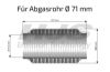Flex Hose, exhaust system 70x137mm tugev sisu