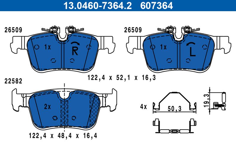 Brake Pad Set, disc brake VOLVO - 31423653