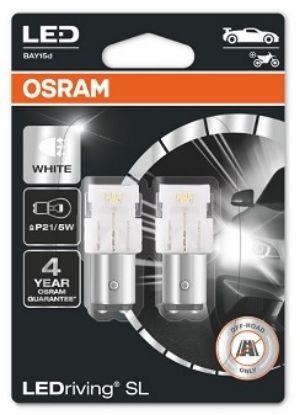Bulb, daylight running/position light P21/5W LED Cool White 12V