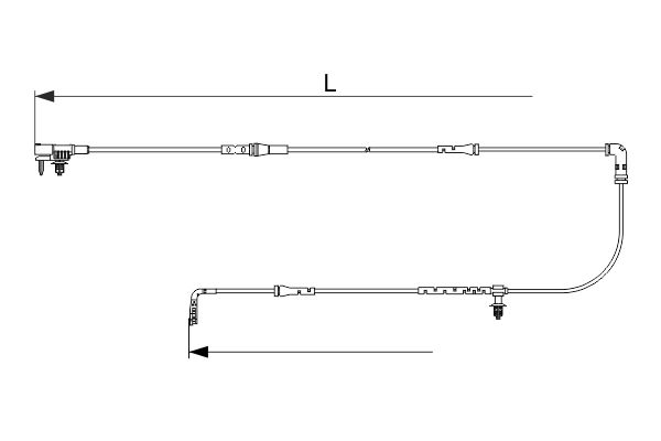 Warning Contact, brake pad wear -