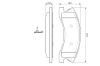 Brake Pad Set, disc brake CHRYSLER - 05093183AA