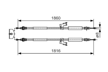 Cable Pull, parking brake VOLVO - 30742642