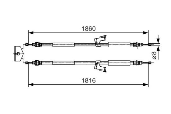 Cable Pull, parking brake VOLVO - 30742642