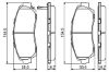 Brake Pad Set, disc brake HONDA - 45022-SA0-660