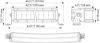 Spotlight 40" ECE ref. 45, 5700lm, 12/24V, 1074mm 2-rivi kum