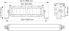 Spotlight 30" ECE ref. 45, 7900lm, 12/24V, 813mm 2-rivi