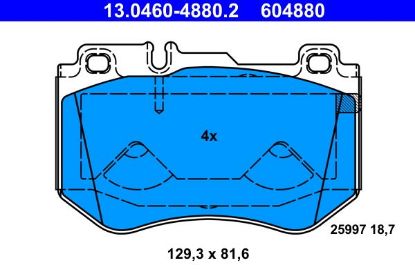Brake Pad Set, disc brake MERCEDES-BENZ - 000 420 95 03