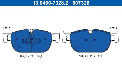 Brake Pad Set, disc brake VOLVO - 31445975