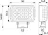 Spotlight 450 LED, ref. 12,5, 75W 10-30V, IP67