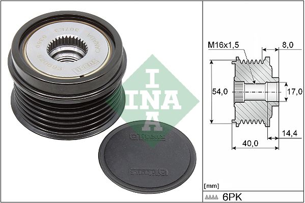 Alternator Freewheel Clutch -