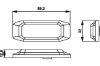 Strobe-type Beacon 12/24V, R65, kollane