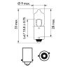 Bulb, direction indicator H6W BAX9S