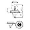 Bulb, spotlight R2 Duplo 45/40W P45T-41 CLEAR
