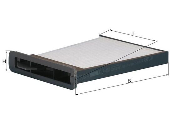 Filter, cabin air Nissan Tiida 07-
