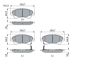 Brake Pad Set, disc brake TOYOTA - 04465 0F010