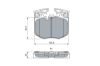 Brake Pad Set, disc brake BMW - 34 11 6 888 457