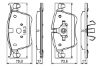 Brake Pad Set, disc brake PSA - 16 098 985 80