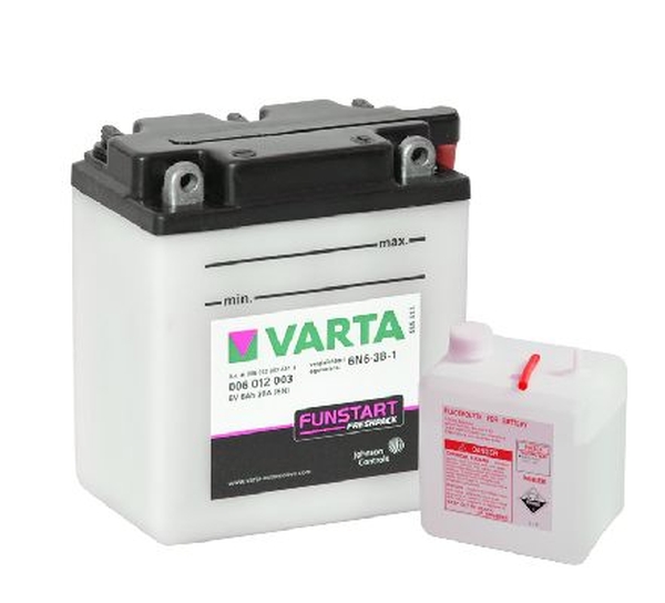 Starter Battery 6Ah 30A 100*57*110 , 6V - + Starter Battery 6Ah 30A 100*57*110 , 6V - +