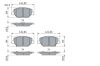 Brake Pad Set, disc brake GENERAL MOTORS - 23303281