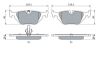Brake Pad Set, disc brake BMW - 34 21 1 164 499