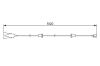 Warning Contact, brake pad wear -