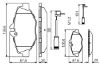 Brake Pad Set, disc brake MERCEDES-BENZ - 004 420 87 20