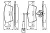 Brake Pad Set, disc brake VAG - 7L6 698 451 C