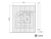 Filter, cabin air Chrysler K68308950AB