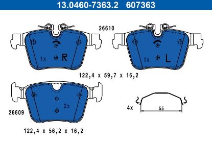 Brake Pad Set, disc brake VOLVO - 32287446