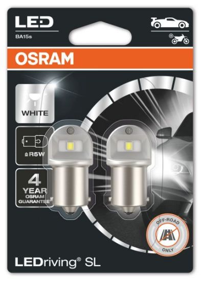 Bulb, direction indicator R5W LED BA15s 2tk