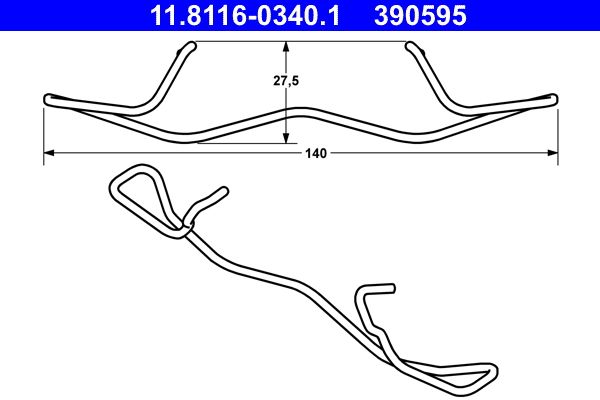 Spring, brake caliper -