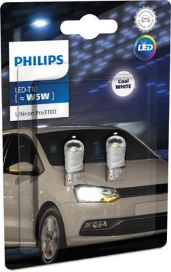 Bulb, licence plate light 6500K Ultinon Pro3100 SL W5W T10 LED 2tk