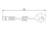 Warning Contact, brake pad wear -